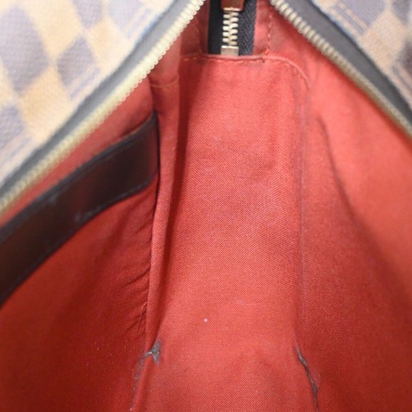 LOUIS VUITTON Naviglio Shoulder Bag Damier Ebene Leather Brown N45255 80HB689 - Picture 4 of 16